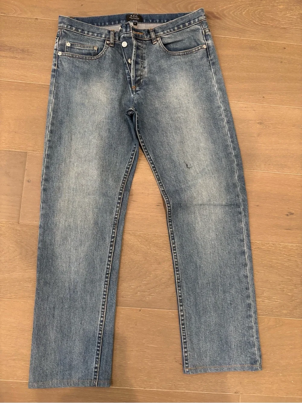 A.P.C. Light Wash Men's Straight Jeans